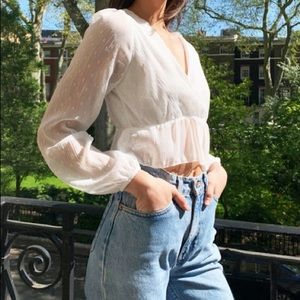 Nasty Gal Crop Top Blouse